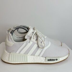 Adidas Nmd_R1 White Gum Sneakers Shoe Men’s Size 6.5 Women’s 8/8.5